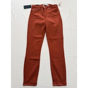 Nobody Denim Cult Skinny Ankle Jeans Womens 31 Orange High Rise 31x28 Denim
